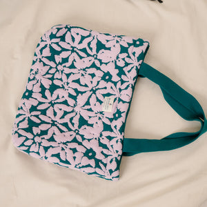 Moyen cabas fleurs Gaby