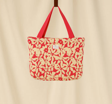 Moyen cabas fleurs Gaby