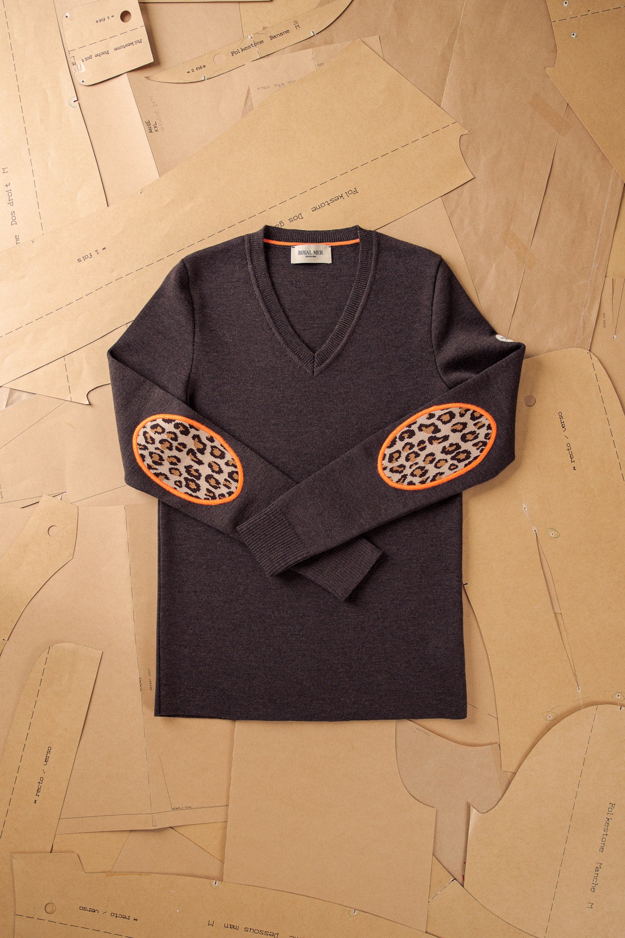 Pull Hali Marron/Leopard