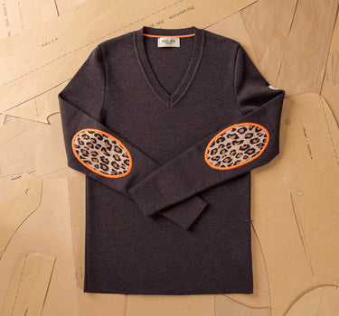 Pull Hali Marron/Leopard