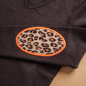 Pull Hali Marron/Leopard