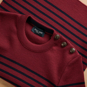 FITTED STRIPED SAILOR SWEATER