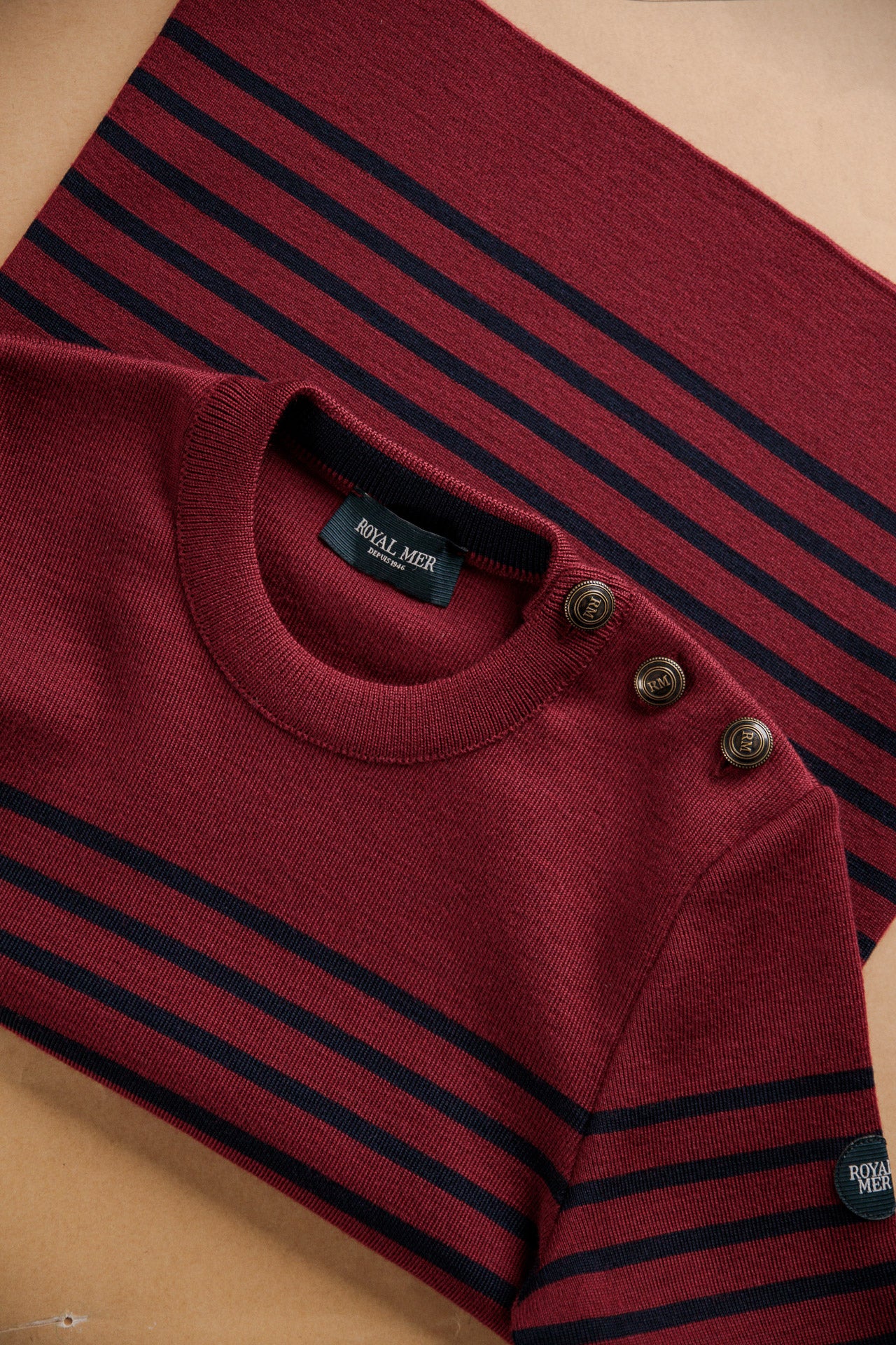 FITTED STRIPED SAILOR SWEATER