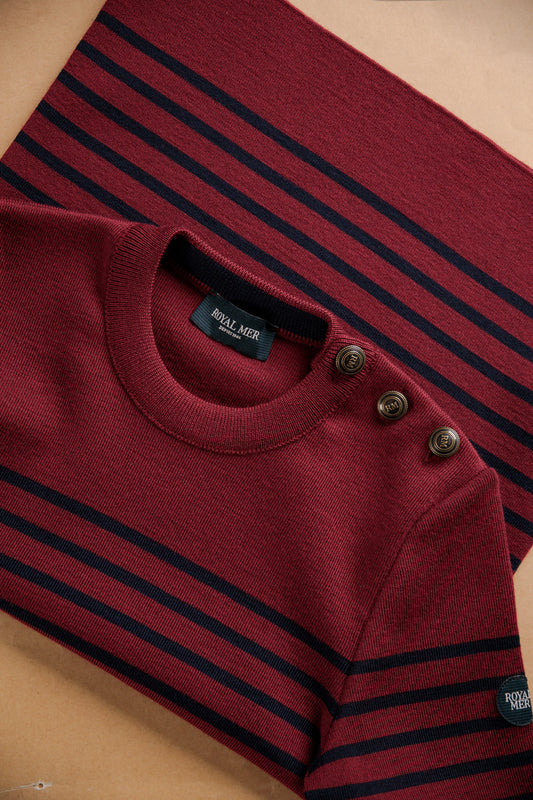 FITTED STRIPED SAILOR SWEATER