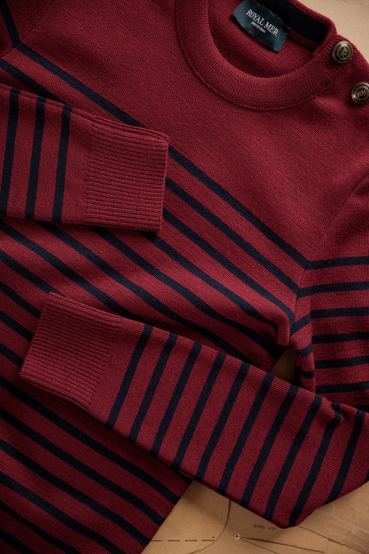 FITTED STRIPED SAILOR SWEATER