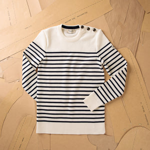 FITTED STRIPED SAILOR SWEATER
