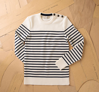 Pull marin rayé Isa 2