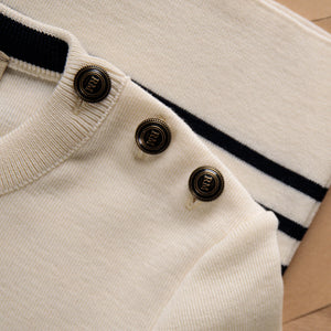 FITTED STRIPED SAILOR SWEATER