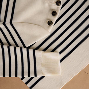 FITTED STRIPED SAILOR SWEATER