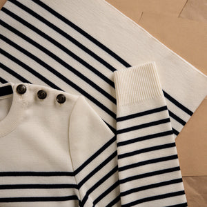 FITTED STRIPED SAILOR SWEATER