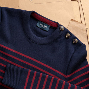 FITTED STRIPED SAILOR SWEATER