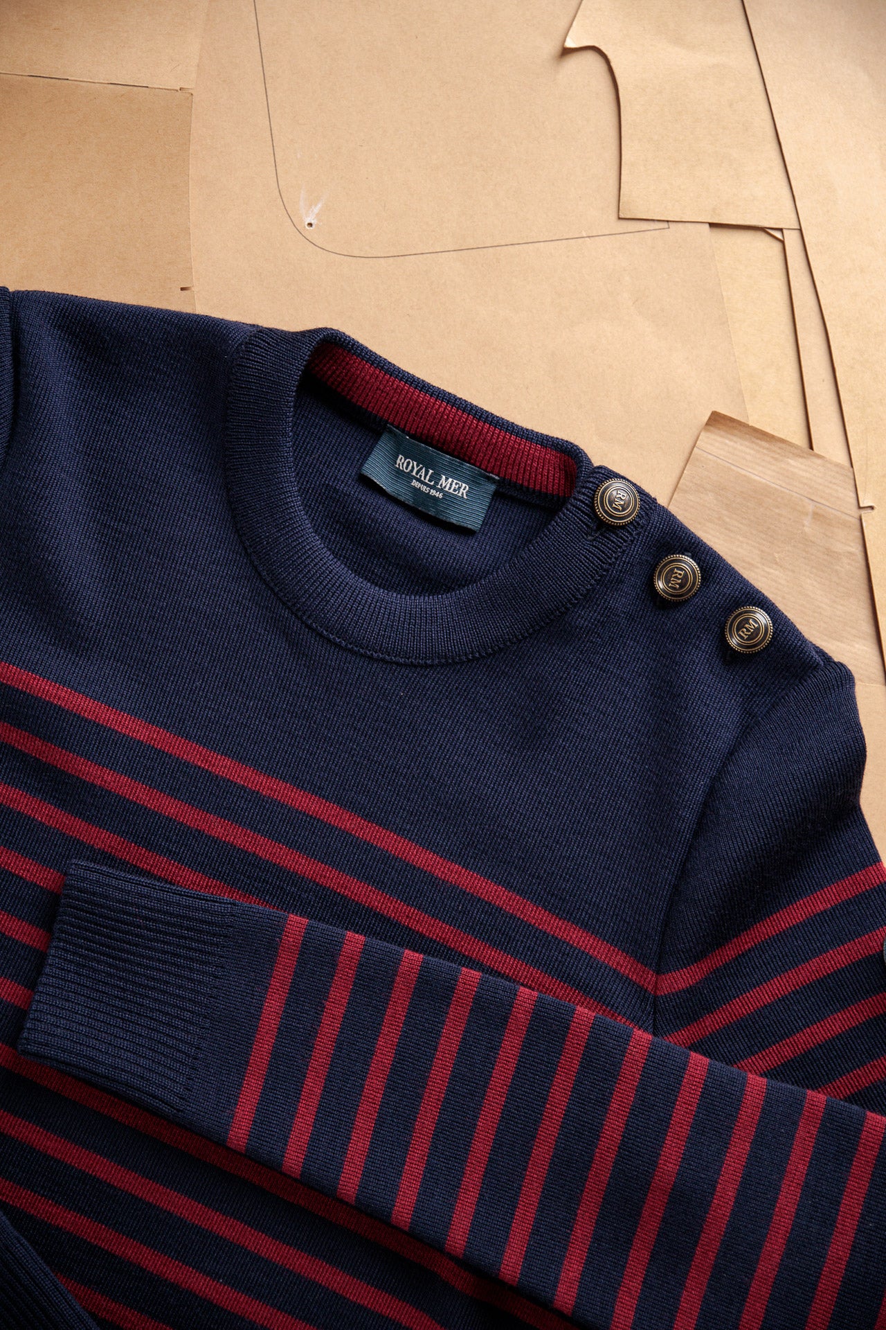 FITTED STRIPED SAILOR SWEATER