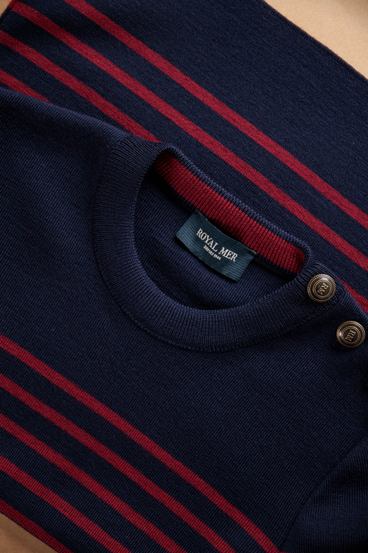 FITTED STRIPED SAILOR SWEATER