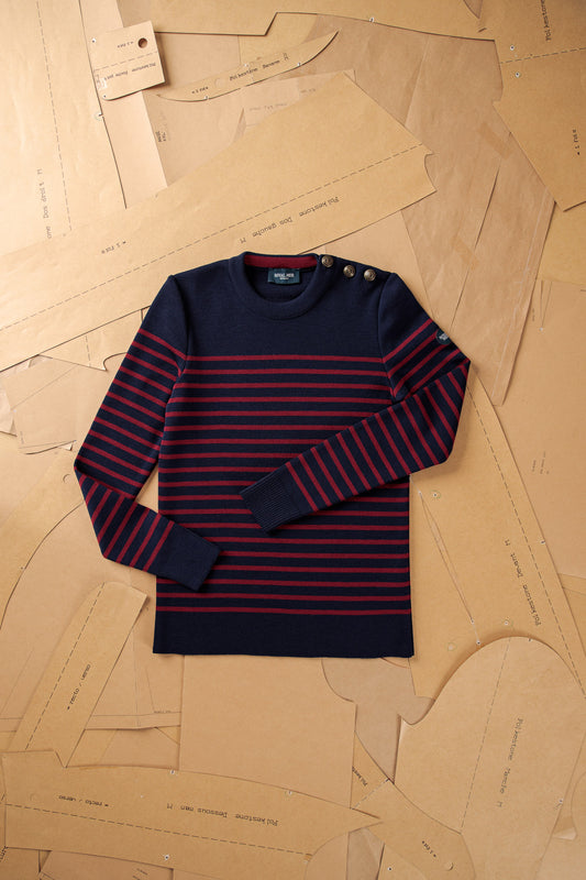 FITTED STRIPED SAILOR SWEATER