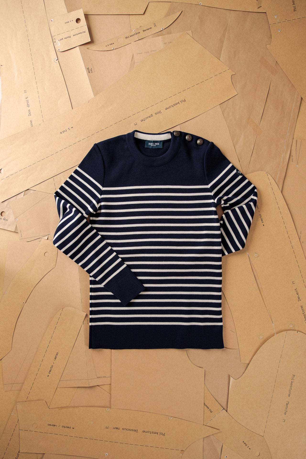FITTED STRIPED SAILOR SWEATER