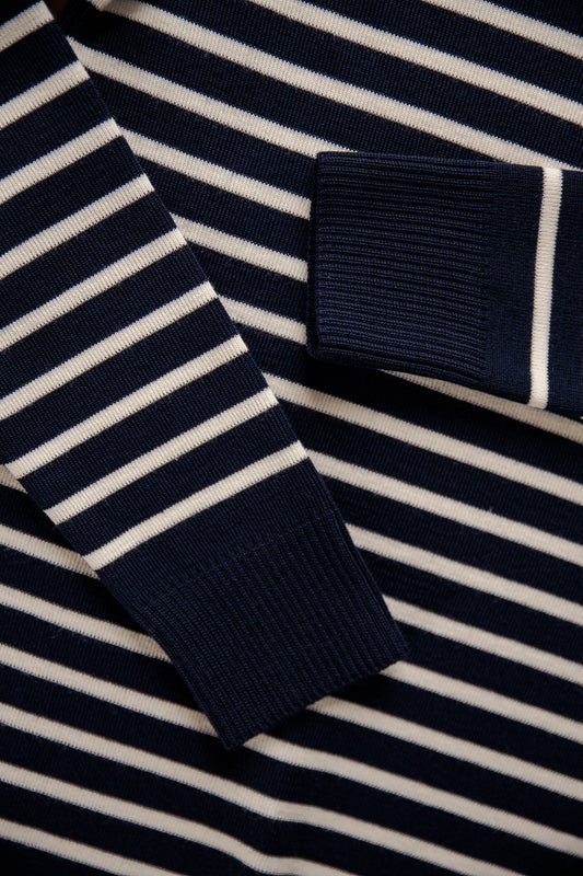FITTED STRIPED SAILOR SWEATER