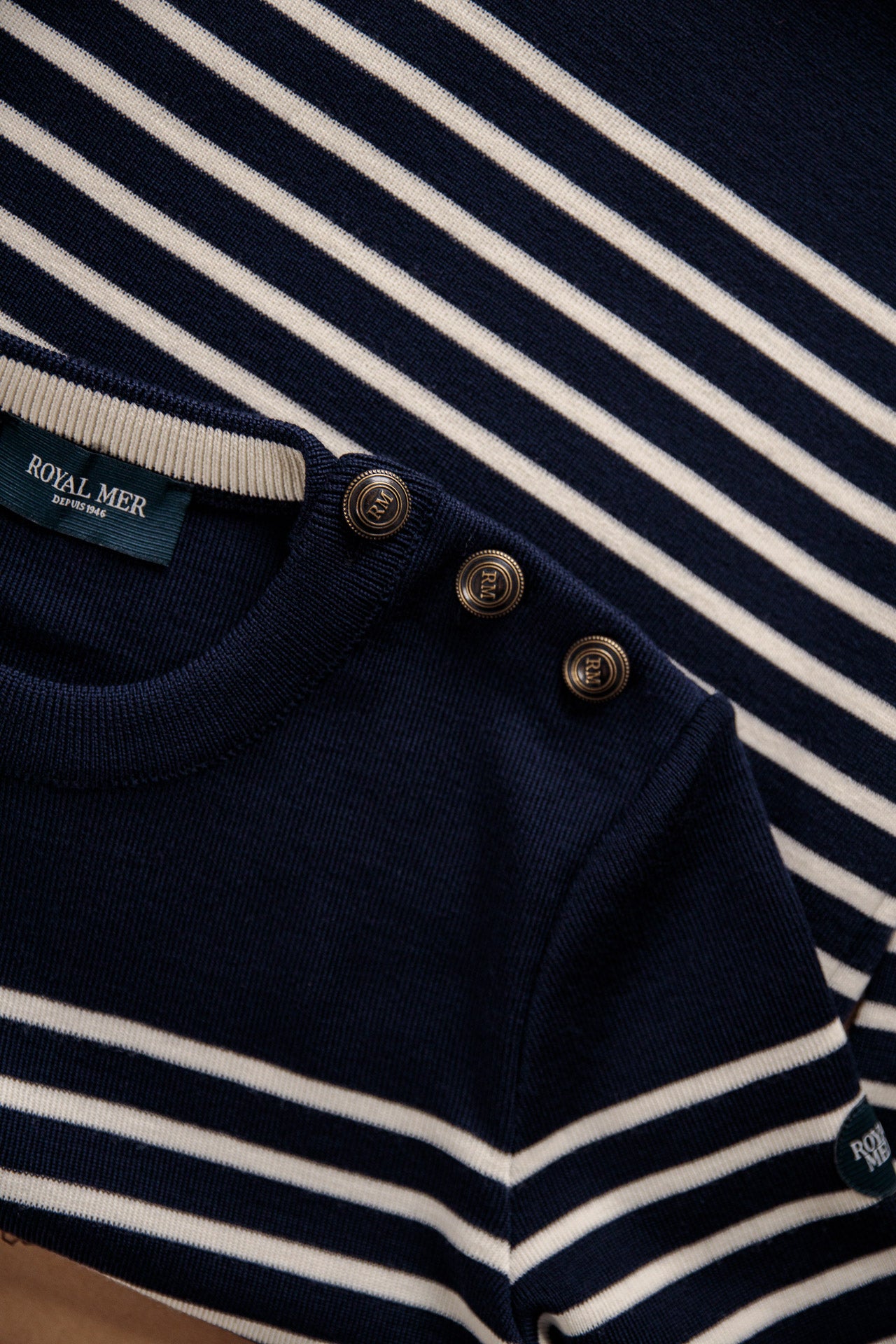 FITTED STRIPED SAILOR SWEATER
