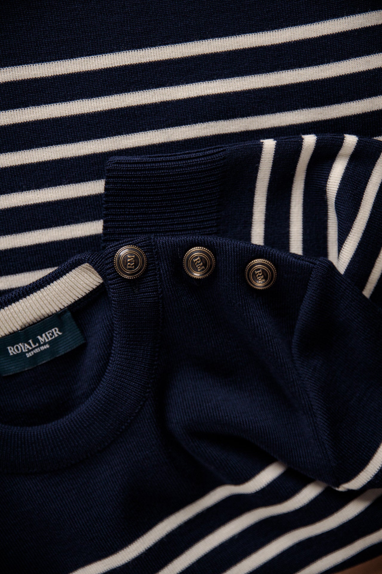 FITTED STRIPED SAILOR SWEATER