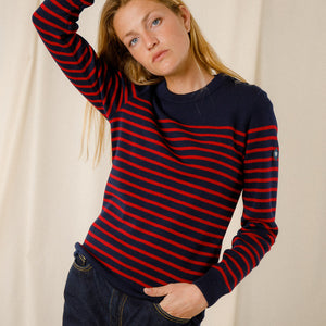 Pull marin rayé Isa