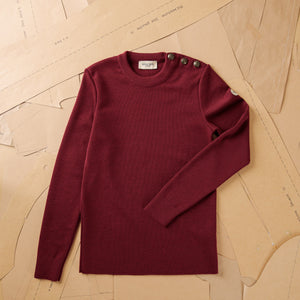 FITTED PLAIN SAILOR SWEATER