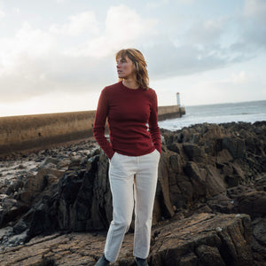 FITTED PLAIN SAILOR SWEATER