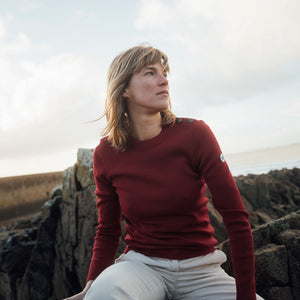 FITTED PLAIN SAILOR SWEATER