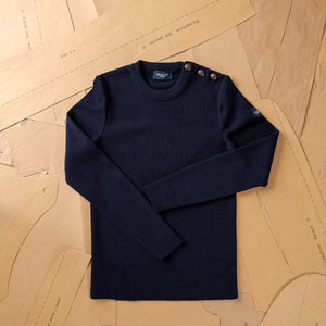 FITTED PLAIN SAILOR SWEATER