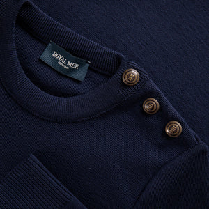 FITTED PLAIN SAILOR SWEATER