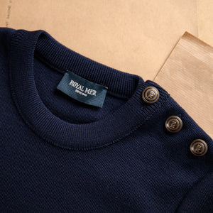 FITTED PLAIN SAILOR SWEATER