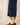 Robe femme Isee marine col marin coton boutons nacre fente latérale Royal Mer