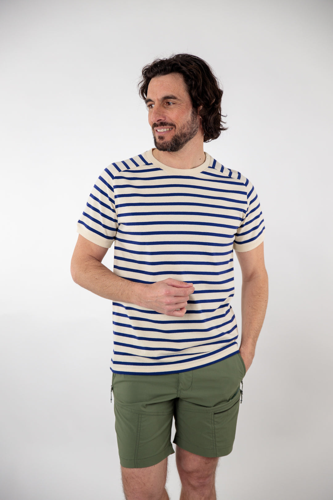 Striped raglan sleeve t-shirt