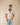 Polo Joss beige argento col marine coton égyptien boutons nacre Royal Mer