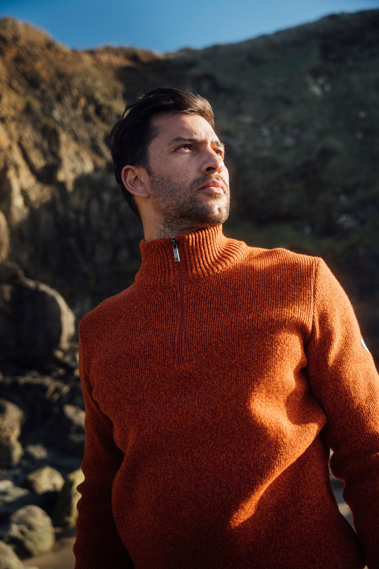 TRUCKER NECK SWEATER