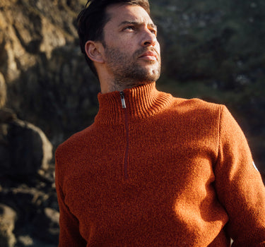 TRUCKER NECK SWEATER