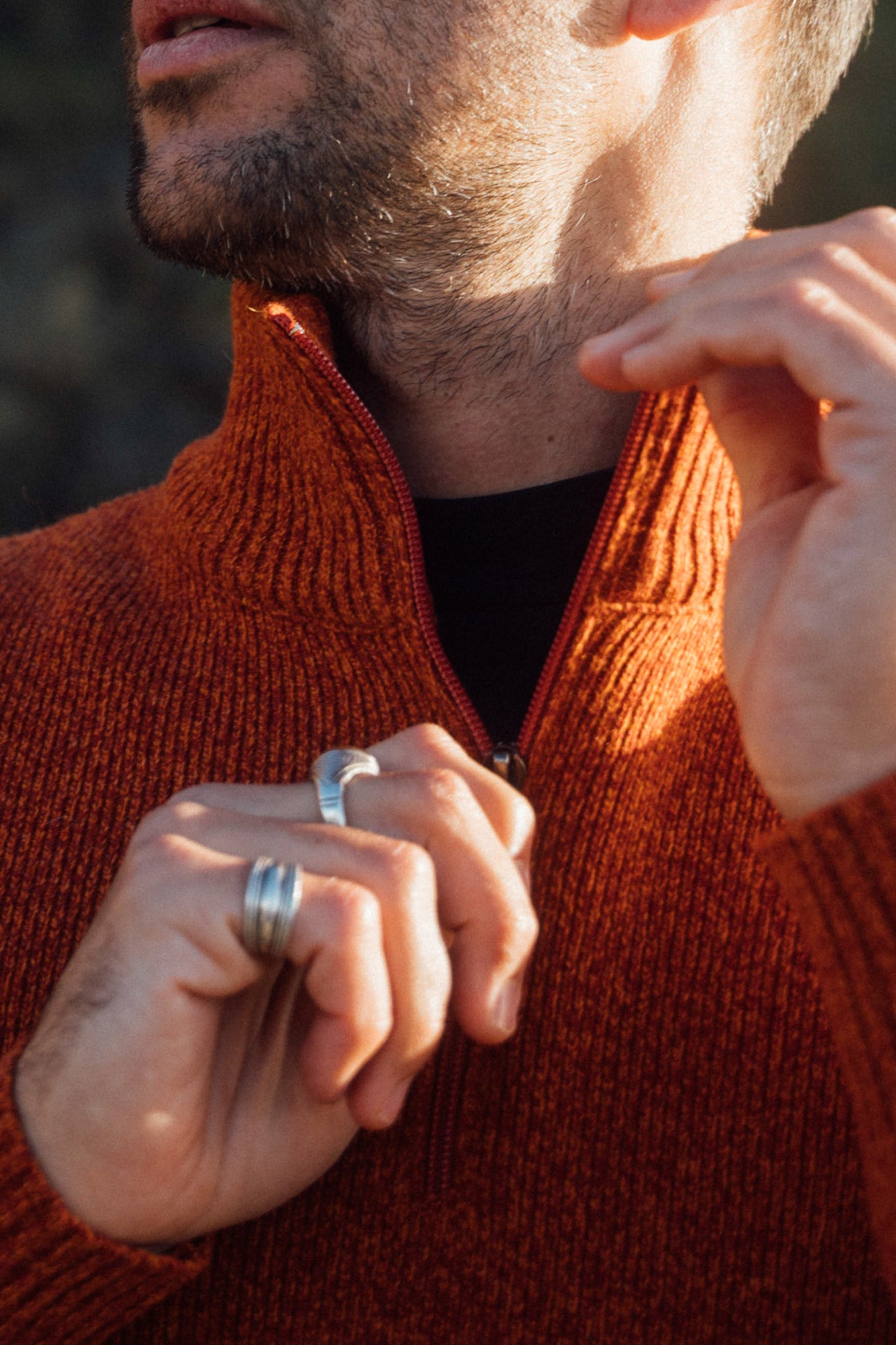 TRUCKER NECK SWEATER