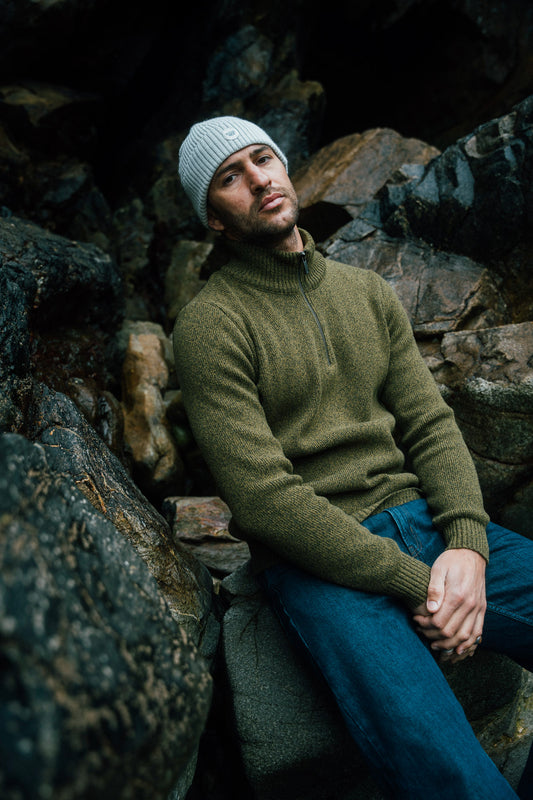 TRUCKER NECK SWEATER