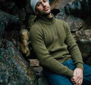 TRUCKER NECK SWEATER