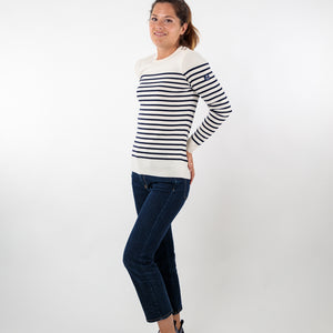Pull marin rayé