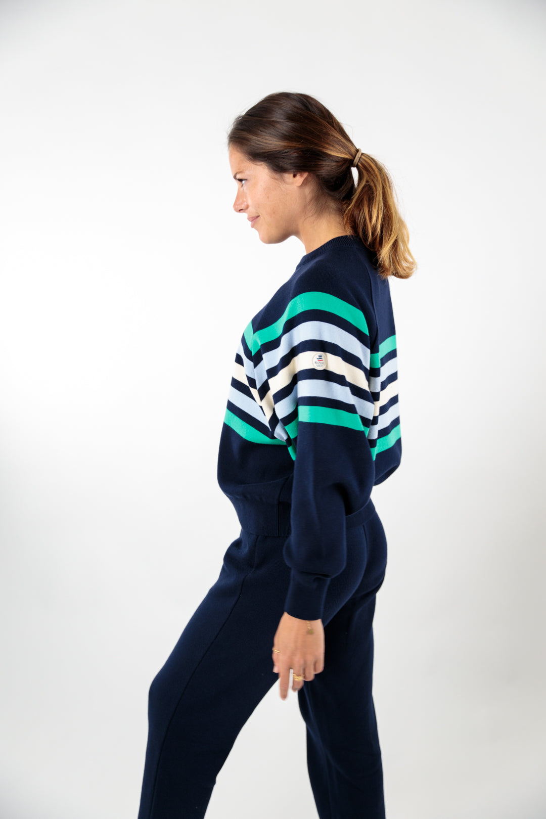 Pull rayé bicolore Lydia
