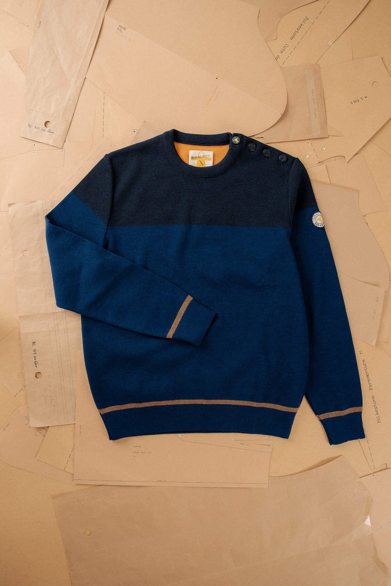 Pull marin bicolore GC3