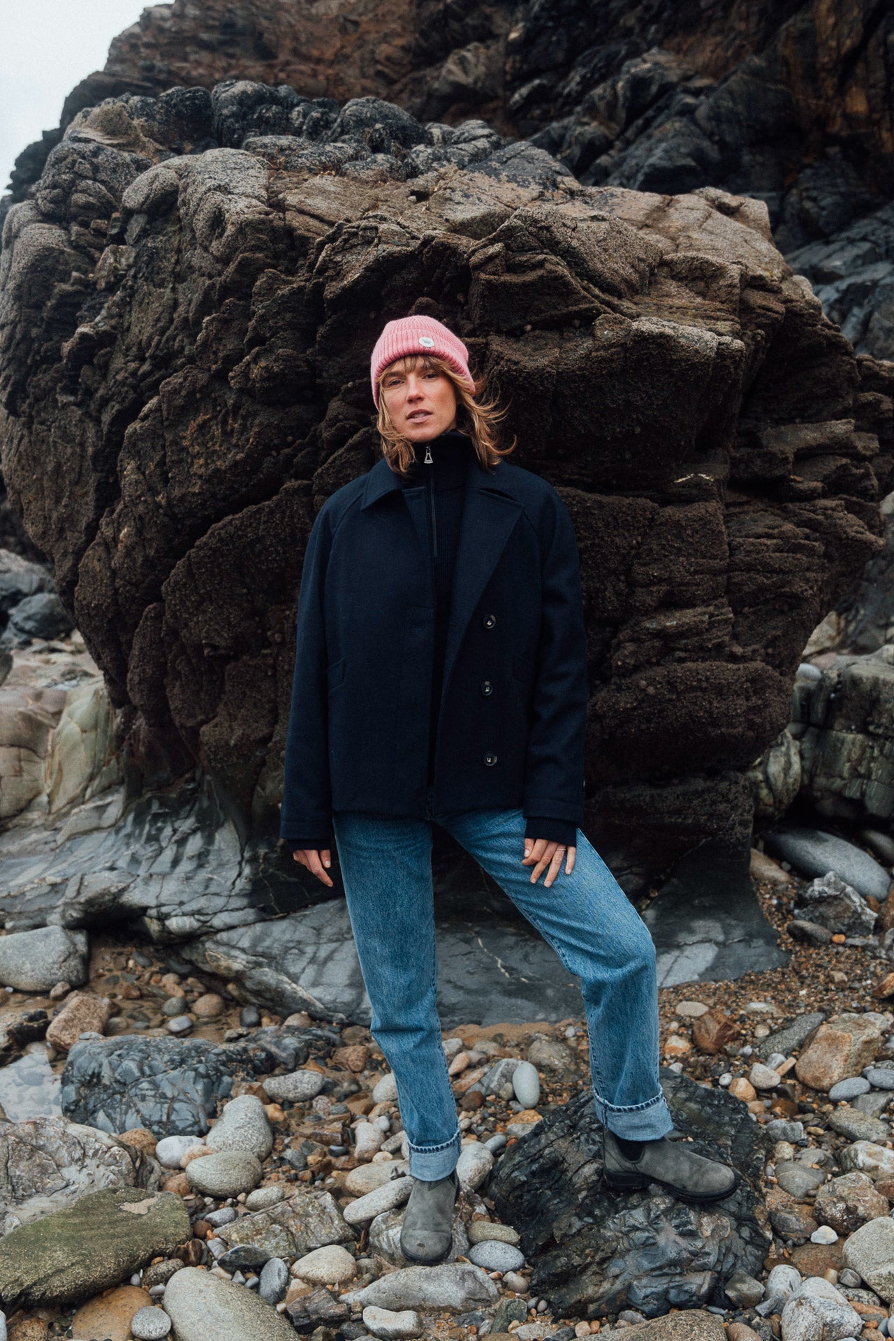 DOUBLE-BREASTED PEA COAT