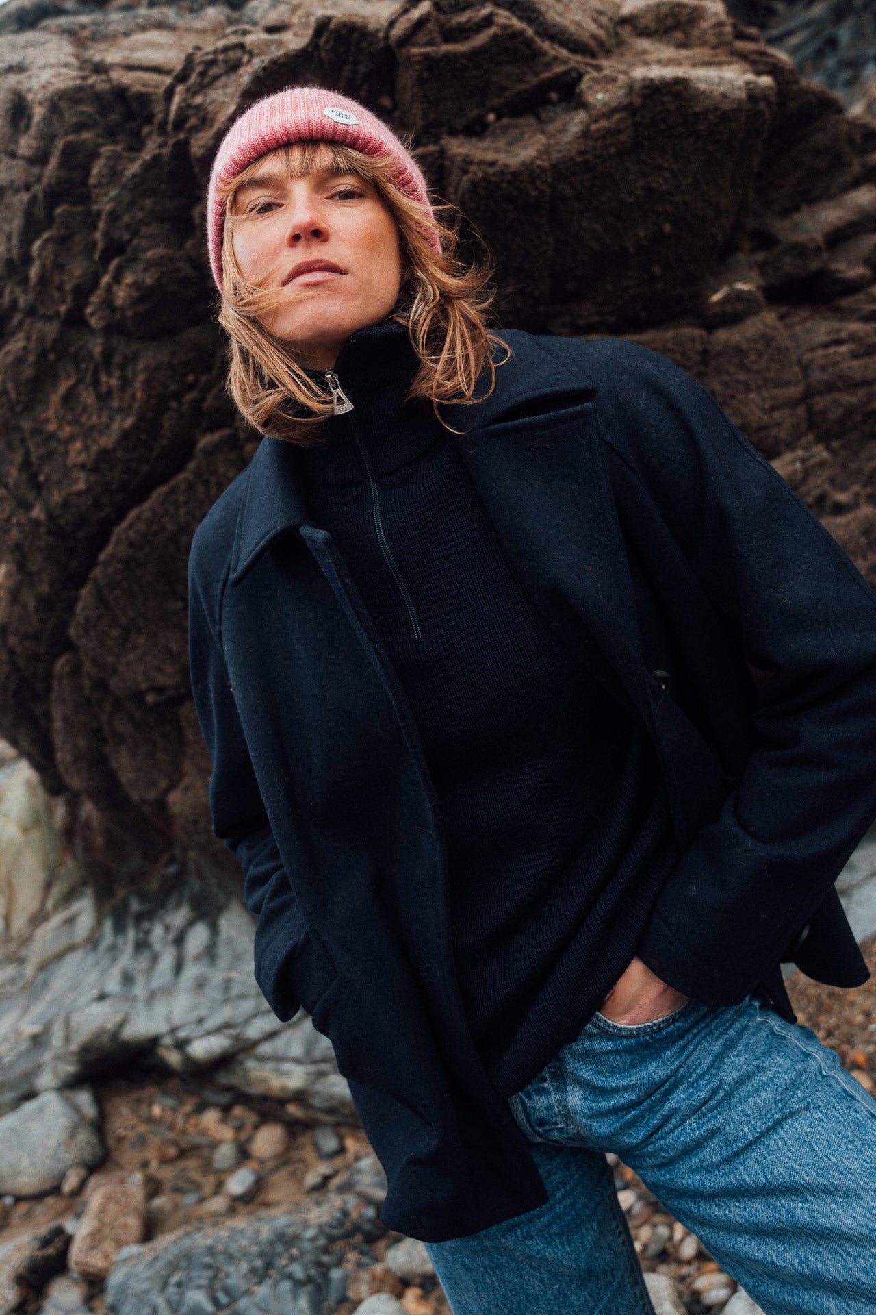 DOUBLE-BREASTED PEA COAT