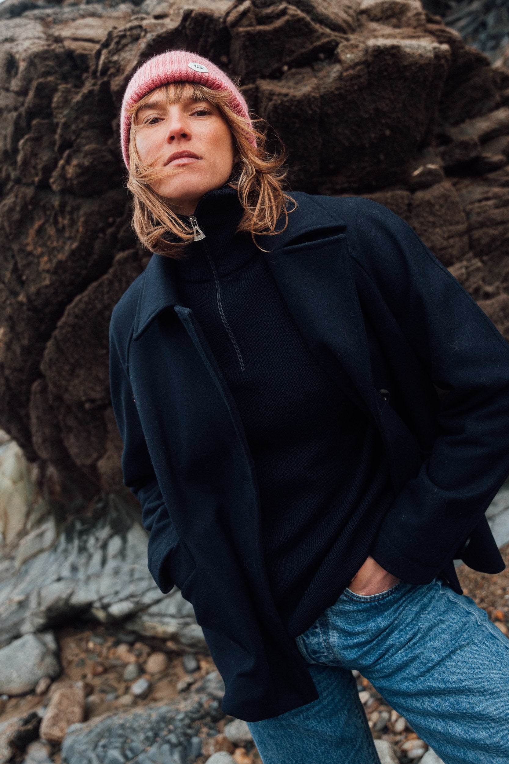 DOUBLE-BREASTED PEA COAT
