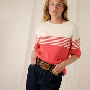 Two-tone striped sweater Morwena