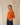 Pull femme uni Morwena aurore tramonto coton égyptien côte 1/1 encolure bateau Royal Mer