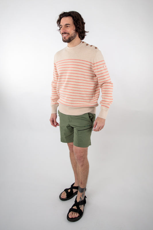 Striped cotton sailor sweater