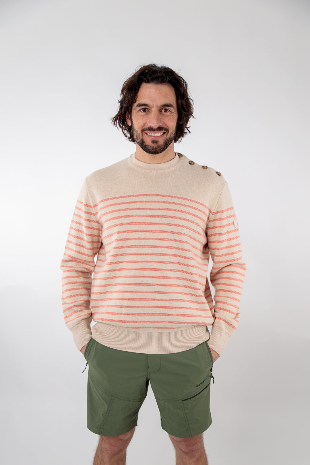 Striped cotton sailor sweater