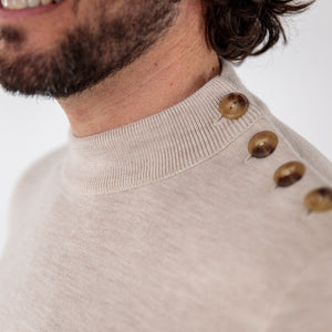 Pull marin avec broderie ancre