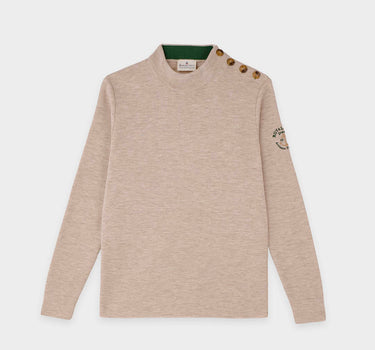 Pull marin avec broderie ancre