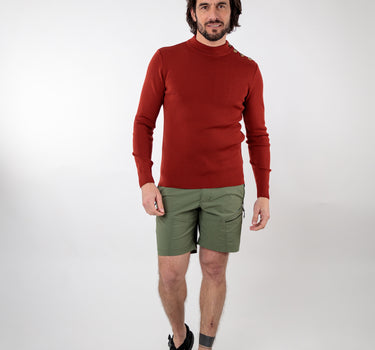 Pull marin avec broderie ancre